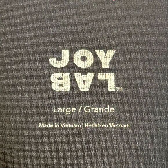 JoyLab Women's Black Racerback 1/2 Zip Sports Bra Size L - Picture 5 of 9